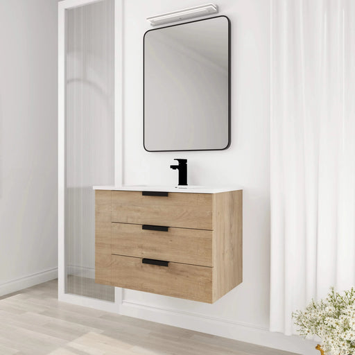 30 Inch Bathroom Vanity With Top(G-BVB01430LIMO-GRB3020MOWH) Default -DTYStore