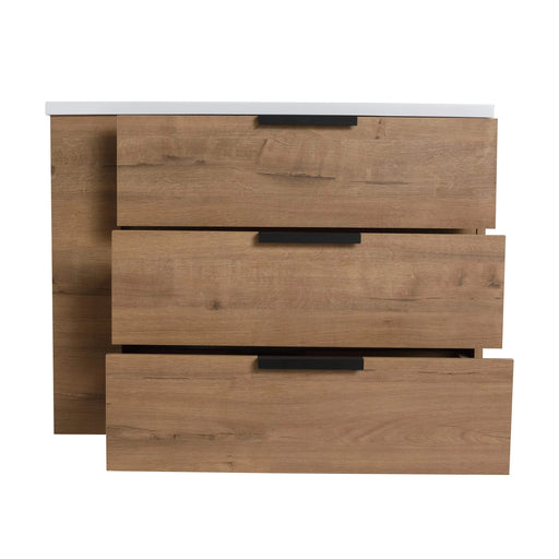 30 Inch Bathroom Vanity With Top(G-BVB01430LIMO-GRB3020MOWH) Default -DTYStore