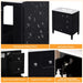 30 Inch Bathroom Vanity with Ceramic Sink, Black Bathroom with 3 Drawers, Solid Wood Frame Modern Bathroom Storage Cabinet , Ideal for Home Default -DTYStore