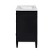 30 Inch Bathroom Vanity with Ceramic Sink, Black Bathroom with 3 Drawers, Solid Wood Frame Modern Bathroom Storage Cabinet , Ideal for Home Default -DTYStore