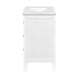 30 Inch Bathroom Vanity with Ceramic Sink, White Bathroom with 3 Drawers, Solid Wood Frame Modern Bathroom Storage Cabinet , Ideal for Home Default -DTYStore