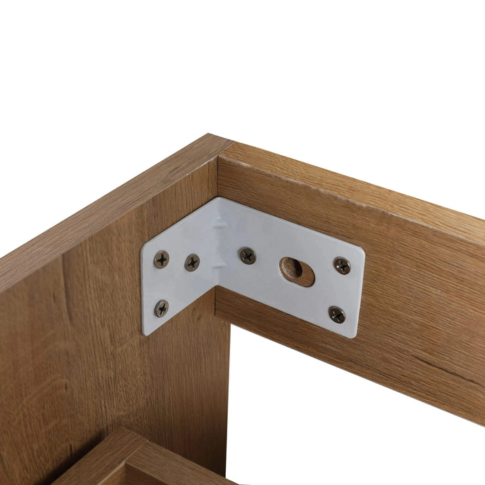 30 Inch Wall Mounting Bathroomg Vanity With Sink, Soft Close Drawer and Side Shelf-G-BVB01430IMO-GRB3020MOWH Default -DTYStore