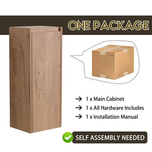 30' Wall-Mounted Bathroom Vanity With Sink and Side Cabinet, Soft Close Doors,00112IMO-00630IMO Combination Cabinet(KD-Packing) Default -DTYStore