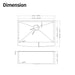 30'x21'x10'Farmhouse Apron Single Bowl Stainless Steel Kitchen Sink Default -DTYStore