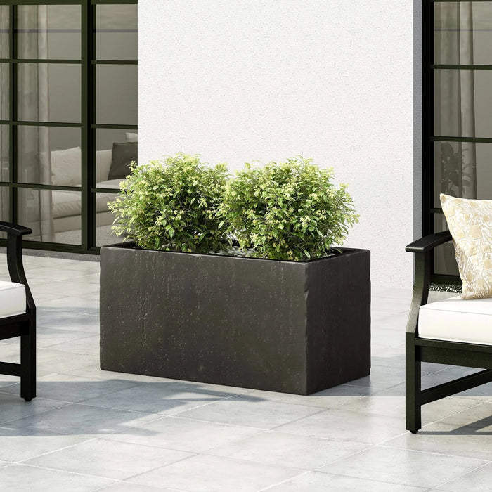 31.25' L Modern Outdoor MGO Planter in Black Finished Default -DTYStore