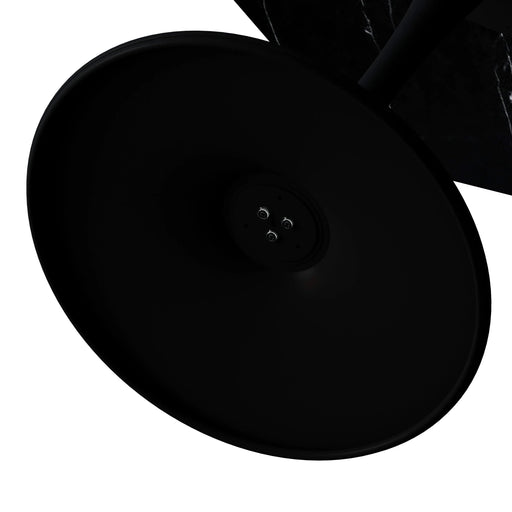 31.50'Modern Octagonal Coffee Table with Printed Black Marble Table Top,Metal Base, for Dining Room, Kitchen, Living Room Default -DTYStore