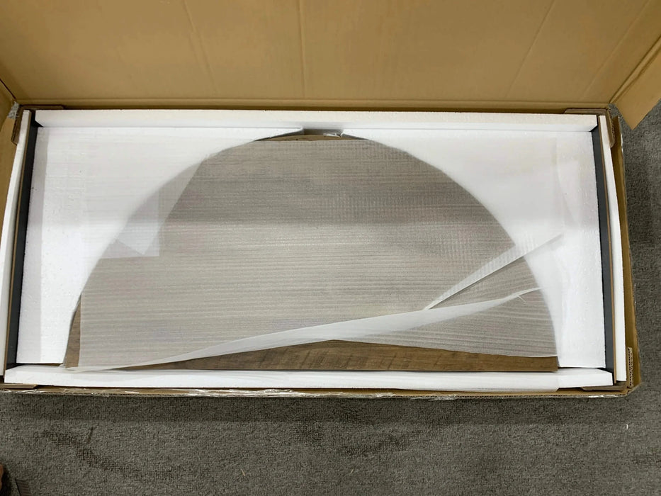 31.5 Inch Round Dining Table, Small Circle Kitchen Table with Metal Black Legs for 2-4 people,Modern Dining Room Table, Brown (only table) Default -DTYStore