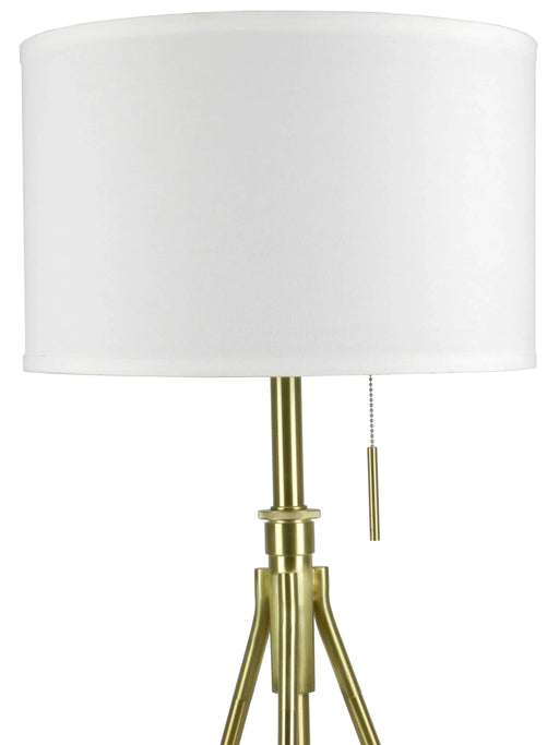 32-37'H Adjustable Tripod Table Lamp - Brushed Gold Default -DTYStore