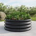 32.08'*11.4' Tall Round Raised Garedn Bed,Metal Raised Beds for Vegetables, Outdoor Garden Raised Planter Box, Backyard Patio Planter Raised Beds for Flowers, Herbs, Fruits Black Default -DTYStore
