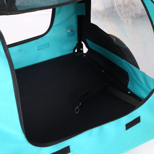 Pet Bike Trailer Dog Cart for Bicycle,Suitable for Small and Medium Pets, Easy Folding Cart Frame, Quick Release Wheel, Non-Slip Floor, Internal Leash - Image 14