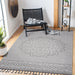 DTY Signature Collection 4X6 Gray/White /Medallion Indoor/Outdoor Area Rug - DTYStore
