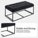 Storage Ottoman Bench, Foot Rest with Legs, 16 x 30 x 16.1 Inches, End of Bed Bench, Storage Chest, Load up to 660 lb, for Living Room, Bedroom, Entryway - DTYStore