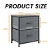 Drawers Dresser Chest of Drawers,Metal Frame and Wood Top,gray,two packs - DTYStore