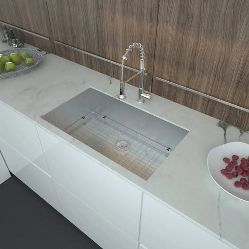 32 Inch Undermount Sink - 32'x19'x9' Undermount Stainless Steel Kitchen Sink 16 Gauge 9 Inch Deep Single Bowl Kitchen Sink Basin Default -DTYStore