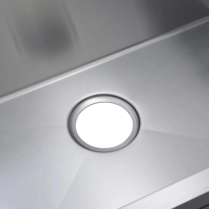 32' L X 19' W Undermount Single Bowl 18 Gauge 304 Stainless Steel Kitchen Sink (Sink Only) Default -DTYStore