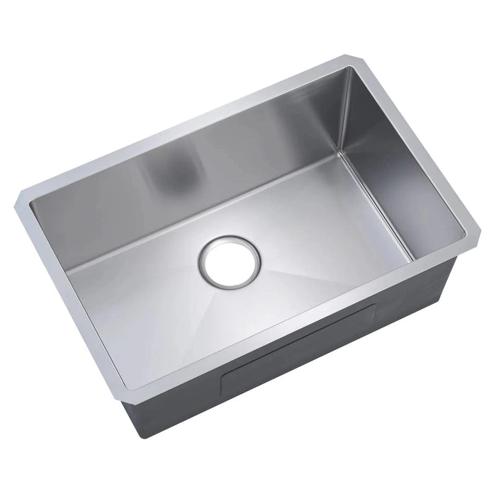 32' L X 19' W Undermount Single Bowl 18 Gauge 304 Stainless Steel Kitchen Sink (Sink Only) Default -DTYStore