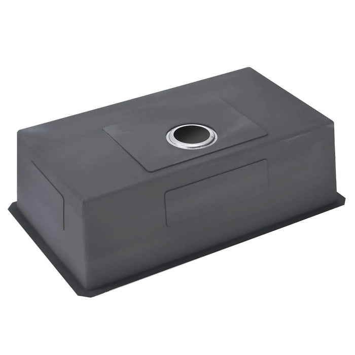 32' L X 19' W Undermount Single Bowl 18 Gauge 304 Stainless Steel Kitchen Sink (Sink Only) Default -DTYStore