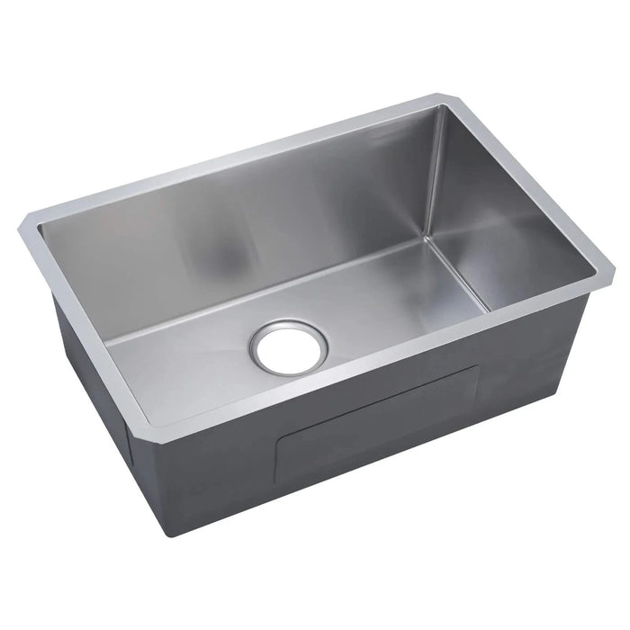 32' L X 19' W Undermount Single Bowl 18 Gauge 304 Stainless Steel Kitchen Sink (Sink Only) Default -DTYStore