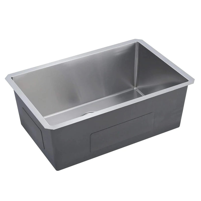 32' L X 19' W Undermount Single Bowl 18 Gauge 304 Stainless Steel Kitchen Sink (Sink Only) Default -DTYStore
