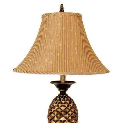 32' Tall Metal Table Lamp with Antique Gold finish, Pineapple design Default -DTYStore