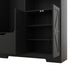 Multi-functional Hall Tree with Storage Shelves Drawers and Cabinet, Elegant Hallway Shoe Cabinet with Bench, Modern Coat Rack with Hooks for Hallway Entryways, Black - DTYStore
