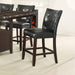 Leather Upholstered High Dining Chair, Black(Set of 2) - DTYStore