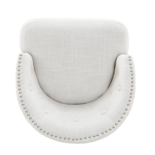 33.25' Swivel Counter Stools Set of 2, Upholstered Counter Height Bar Stools with Solid Rubber Wood Frame, Backrest, Footrest, Armless Barstools for Home Bar, Kitchen Counter, Black + Beige Default -DTYStore