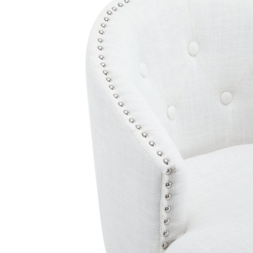 33.25' Swivel Counter Stools Set of 2, Upholstered Counter Height Bar Stools with Solid Rubber Wood Frame, Backrest, Footrest, Armless Barstools for Home Bar, Kitchen Counter, Black + Beige Default -DTYStore