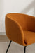 040-Boucle Fabric Dining Chair With Black Metal Legs Set Of 2,Ginger - DTYStore
