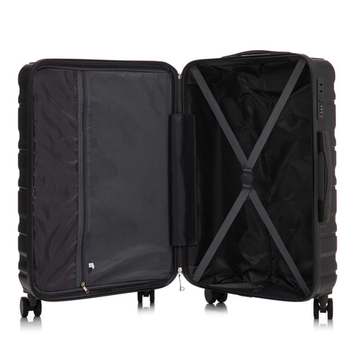 HIFINE TOURIST 20'/24'/28' 3 pcs/set in ABS Spinner Wheel Luggage, Carry on Suitcase, Matching Color, Combination Lock (Dark Gray) - Image 18