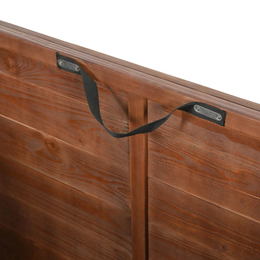 33' Solid Wood Dog Crate Furniture, Foldable Indoor Kennel with 360° Rotating Feeder Multi-Functional End Table for Small & Medium Dogs, Portable Pet Cage with Removable Tray & Easy Assembly Default -DTYStore