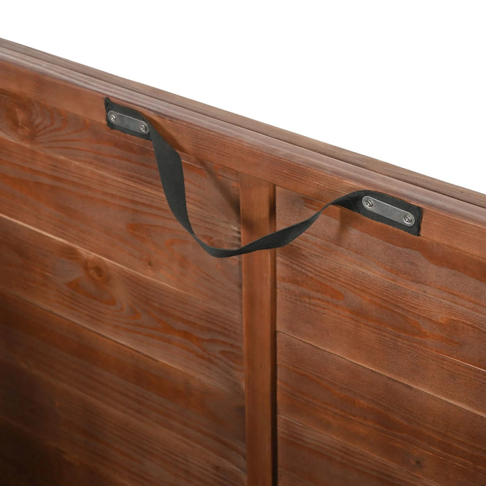 33' Solid Wood Dog Crate Furniture, Foldable Indoor Kennel with 360° Rotating Feeder Multi-Functional End Table for Small & Medium Dogs, Portable Pet Cage with Removable Tray & Easy Assembly Default -DTYStore