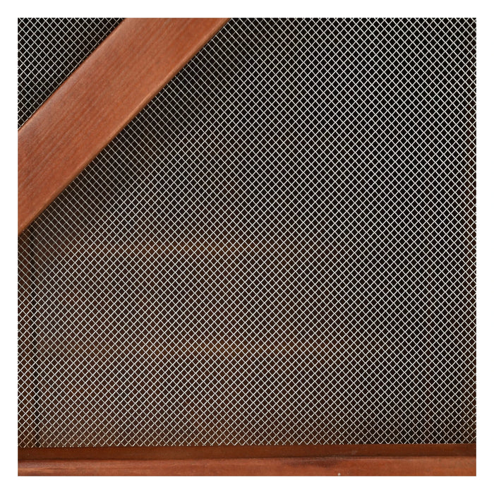 33' Solid Wood Dog Crate Furniture, Foldable Indoor Kennel with 360° Rotating Feeder Multi-Functional End Table for Small & Medium Dogs, Portable Pet Cage with Removable Tray & Easy Assembly Default -DTYStore