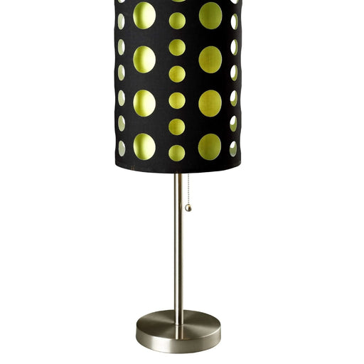 33' Tall Metal Table Lamp, Retro design with Black and Green Shade Default -DTYStore