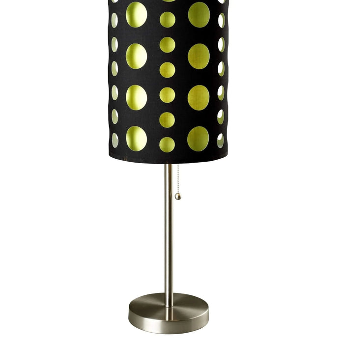 33' Tall Metal Table Lamp, Retro design with Black and Green Shade Default -DTYStore