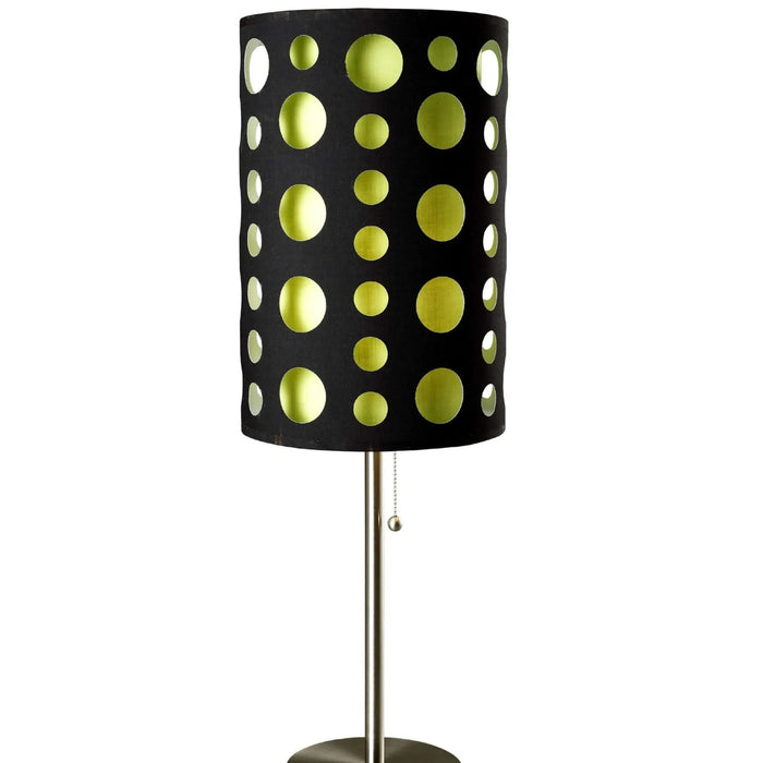 33' Tall Metal Table Lamp, Retro design with Black and Green Shade Default -DTYStore
