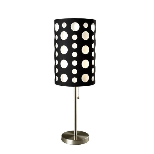 33' Tall Metal Table Lamp, Retro design with Black and White Shade Default -DTYStore