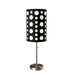 33' Tall Metal Table Lamp, Retro design with Black and White Shade Default -DTYStore