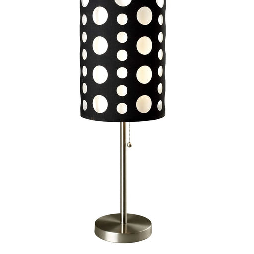 33' Tall Metal Table Lamp, Retro design with Black and White Shade Default -DTYStore