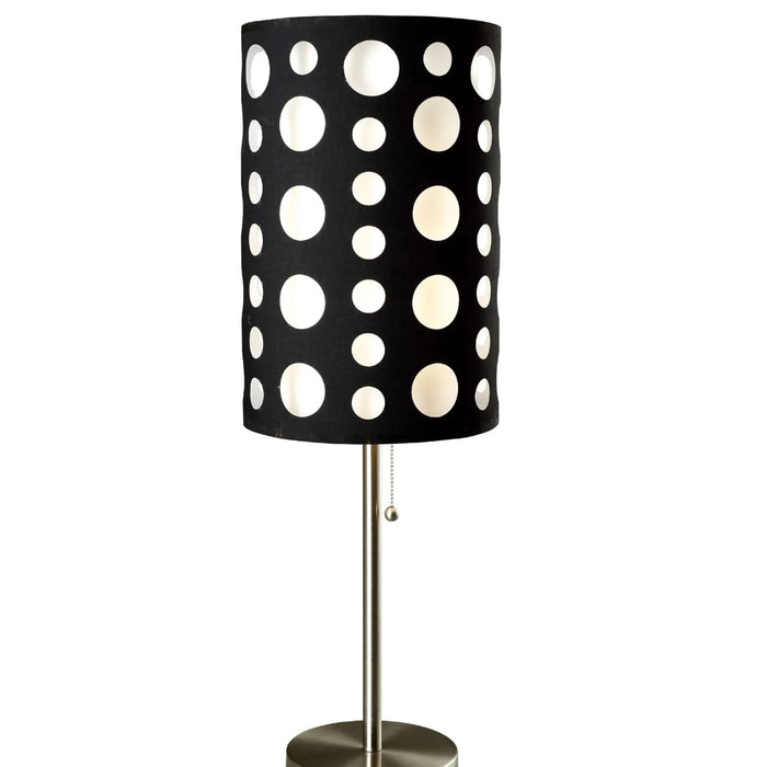33' Tall Metal Table Lamp, Retro design with Black and White Shade Default -DTYStore