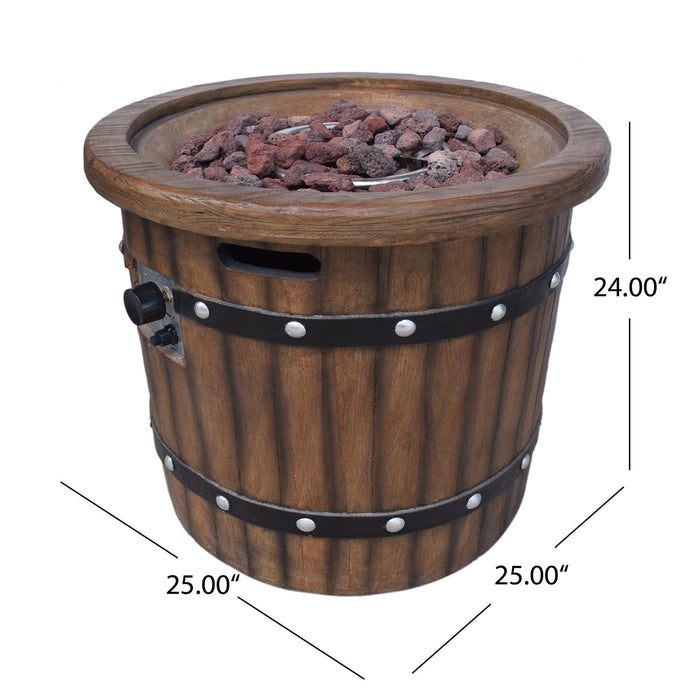 ROUND 25" MGO FIRE PIT - 40 000 BTU - DTYStore