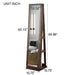 Full Length Mirror 360Â° Swivel Jewelry Cabinet - DTYStore