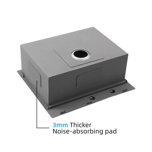 33x22x10'Drop-in Single Bowl Stainless Steel Kitchen Sink with Workstation Default -DTYStore