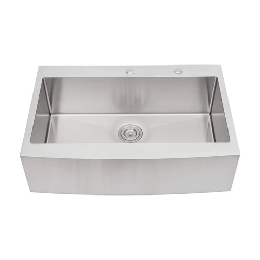 33x22x10'Farmhouse Apron Single Bowl Stainless Steel Kitchen Sink Default -DTYStore