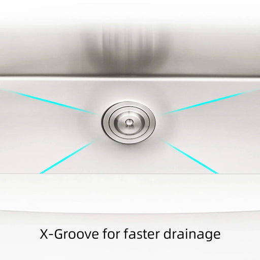 33x22x10'Farmhouse Apron Single Bowl Stainless Steel Kitchen Sink with Workstation Default -DTYStore