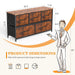 Dresser for Bedroom Storage Drawers Fabric Storage Tower with 5 Drawers, Chest of Drawers with Fabric Bins - DTYStore