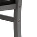 Metal Dining Chairs Set of 4, Steel Legs and PU Leather Seats, High Back Armless Dining Chairs, for Kitchen, Living Room, Grey - DTYStore