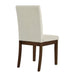 Upholstered Channel-back Dining Chair Set of 2 Light Taupe See below - DTYStore