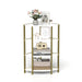 4-Tier Corner Open Shelf,Bookcase Freestanding Shelving Unit,Plant Stand Small Bookshelf for Living Room, Home Office, Kitchen, Small Space - DTYStore