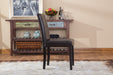Urban Style Solid Wood Leatherette Padded Parson Chair, Brown, Set of 2 - DTYStore